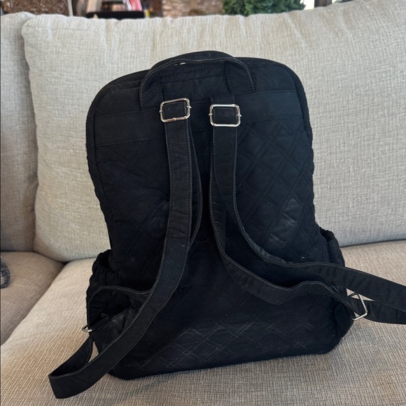 Black Quilted Backpack